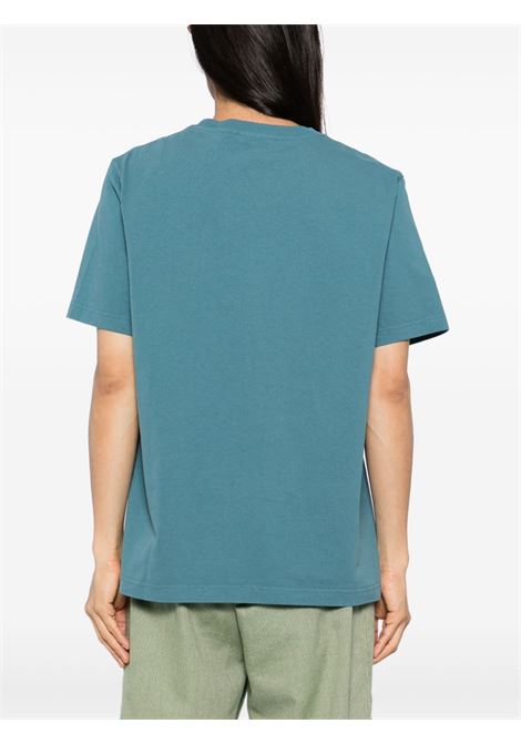 T-shirt Fox Head in blu Maison kitsuné - uomo MAISON KITSUNÉ | MM00127KJ0118P446